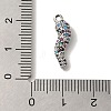 Rack Plating Brass Micro Pave Cubic Zirconia Pendant KK-A229-03C-P-3