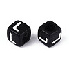 Initial Acrylic Horizontal Hole Beads OACR-ZX006-35L-2