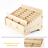24-Grid Wooden Cell Phone Storage Box CON-WH0094-05B-5
