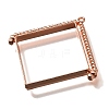 Alloy Open Back Bezel Pendants PALLOY-I223-08RG-2