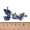 Natural Blue Spot Jasper Pendants G-T144-11K-3