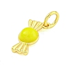 Rack Plating Brass Enamel Pendants KK-U021-04-G-3