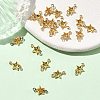 SHEGRACE Brass Pave Cubic Zirconia Star Connector Charms XGRQ2O165-441C-G-4