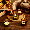 12Pcs 2 Colors Transparent Glass Candle Holders DJEW-GA0001-58-4