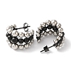 Ion Plating(IP) 304 Stainless Steel Stud Earrings for Women EJEW-L287-040EBP-2