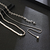 Luxury Stainless Steel Imitation Pearl Beaded Necklace for Daily Unisex Wear PC8585-1