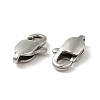 Tarnish Resistant 304 Stainless Steel Lobster Claw Clasps STAS-F094-05A-P-2