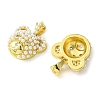 Rack Plating Brass with ABS Imitation Pearl Charms KK-G501-13G-2