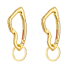 2Pcs Alloy Spring Gate Rings FIND-UN0010-11G-1