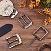 4Pcs 4 Colors Alloy Single Prong Roller Buckles FIND-CL0002-12-4