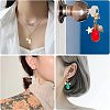 20Pcs 5 Colors Faceted Teardrop Glass Pendants HJEW-SC0001-16-5