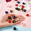 20Pcs 5 Colors Handmade Millefiori Glass Beads LAMP-CW0001-10-6