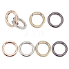 8Pcs 4 Color Alloy Spring Ring Clasps FIND-PH0002-45-1