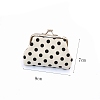 Polka Dot Printed Cloth Kiss Lock Wallets PW-WG6A5FA-02-2