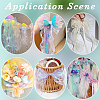 2 Rolls 2 Colors Polyester Organza Ribbon PAAG-CY0001-02-5