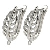 Brass Earring Findings KK-D226-07P-1