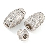 925 Sterling Silver with Rhinestone Screw Clasps STER-B005-40G-5