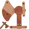 Cowhide Waist-belt Axe Sheath AJEW-WH20128-063-1