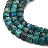 Natural Chrysocolla and Lapis Lazuli Beads Strands G-H042-B39-01-4