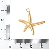 304 Stainless Steel Pendants STAS-G353-03G-04-3