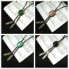 SUPERFINDINGS 9Pcs 3 Colors Iron Bolo Tie Slide Clasps IFIN-FH0001-78-4