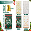 100Pcs 4 Styles Christmas Theme OPP Cellophane Candy Packaging Bags ABAG-TA0002-08-4