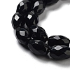 Natural Black Onyx(Dyed & Heated) Beads Strands G-P520-C06-01-4