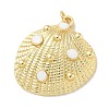 Brass Enamel Pendants KK-B124-02G-02-1