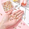 100Pcs Glass Connector Charms PALLOY-FZ00018-7