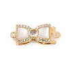 Brass Micro Pave Clear Cubic Zirconia Box Clasps LS-KK-U051-01G-07-1