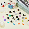 40 Sets 10 Colors Plastic Doll Craft Eyes KY-FH0001-42A-4