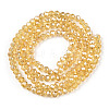 Electroplate Glass Beads Strands EGLA-A034-T3mm-A01-2