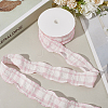 1 Roll Polyester Ruffled Ribbon SRIB-CY0001-14D-3