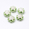 Alloy Rhinestone European Beads X-CPDL-H999-8-1