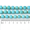 Synthetic Blue Turquoise Beads Strands G-Q010-A13-01-5