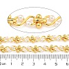 Brass with Plastic Beads Link Chains AJEW-Z028-01G-1-2