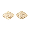 Brass Textured Geometric Connector Charms KK-B137-10G-02-1