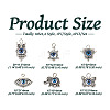 6Pcs Tibetan Style Alloy Pendant PALLOY-TA00004-4