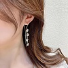 Alloy Rhinestone Dangle Earrings FS-WG75843-01-4