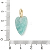 Natural Flower Amazonite Pendants G-C290-01A-3