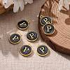 Golden Plated Alloy Charms X-ENAM-S118-02P-5