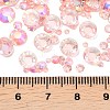 Electroplated Transparent Flat Back Resin Rhinestone Cabochons RESI-XCP0002-44D-3