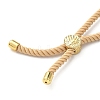 Cotton Cord Bracelet Making KK-F758-03W-G-3