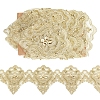 ARRICRAFT 3 Yards Sparkle Embroidery Polyester Ribbon OCOR-AR0001-40-1