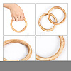 SUPERFINDINGS 2Pcs Wooden Bag Handles FIND-FH0004-62-4