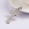 Tarnish Resistant Easter Theme Crucifix Cross 304 Stainless Steel Pendants STAS-N080-07P-2