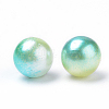 Rainbow Acrylic Imitation Pearl Beads OACR-R065-3mm-A03-2