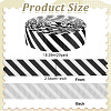 20Yards Polyester Stripe Pattern Ribbon OCOR-PH0036-33B-2