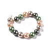 Electroplated Shell Beads Strands BSHE-G021-01A-2