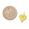 2Pcs 2 Styles Glass Seed Beaded Pendants PALLOY-MZ00883-02-3